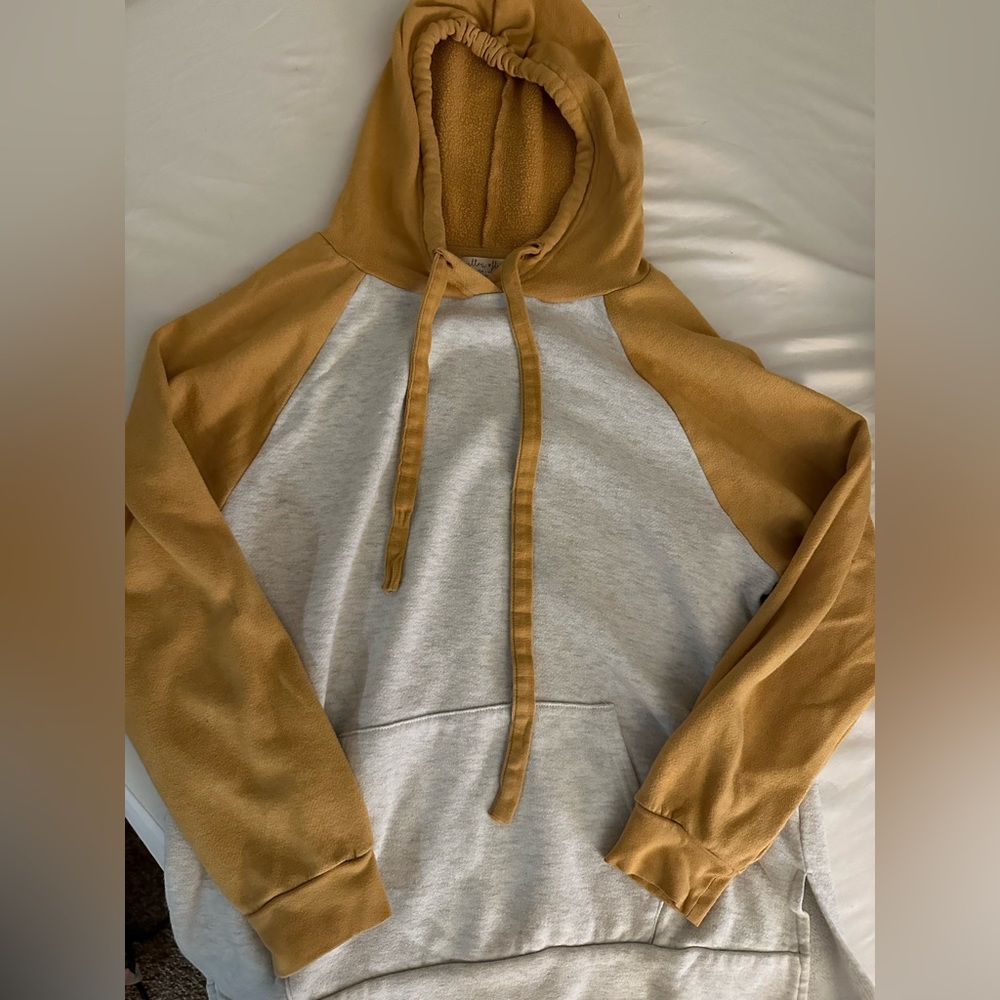 ultra flirt yellow and grey hoodie